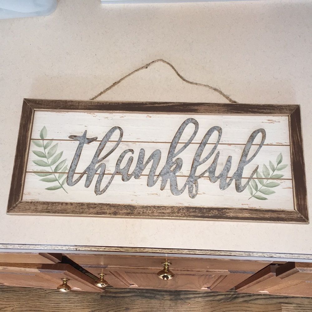 Thankful wall art